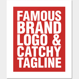 famous brand, logo and catchy tagline - Consumerism Posters and Art